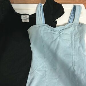 Blue and black leotard bundle